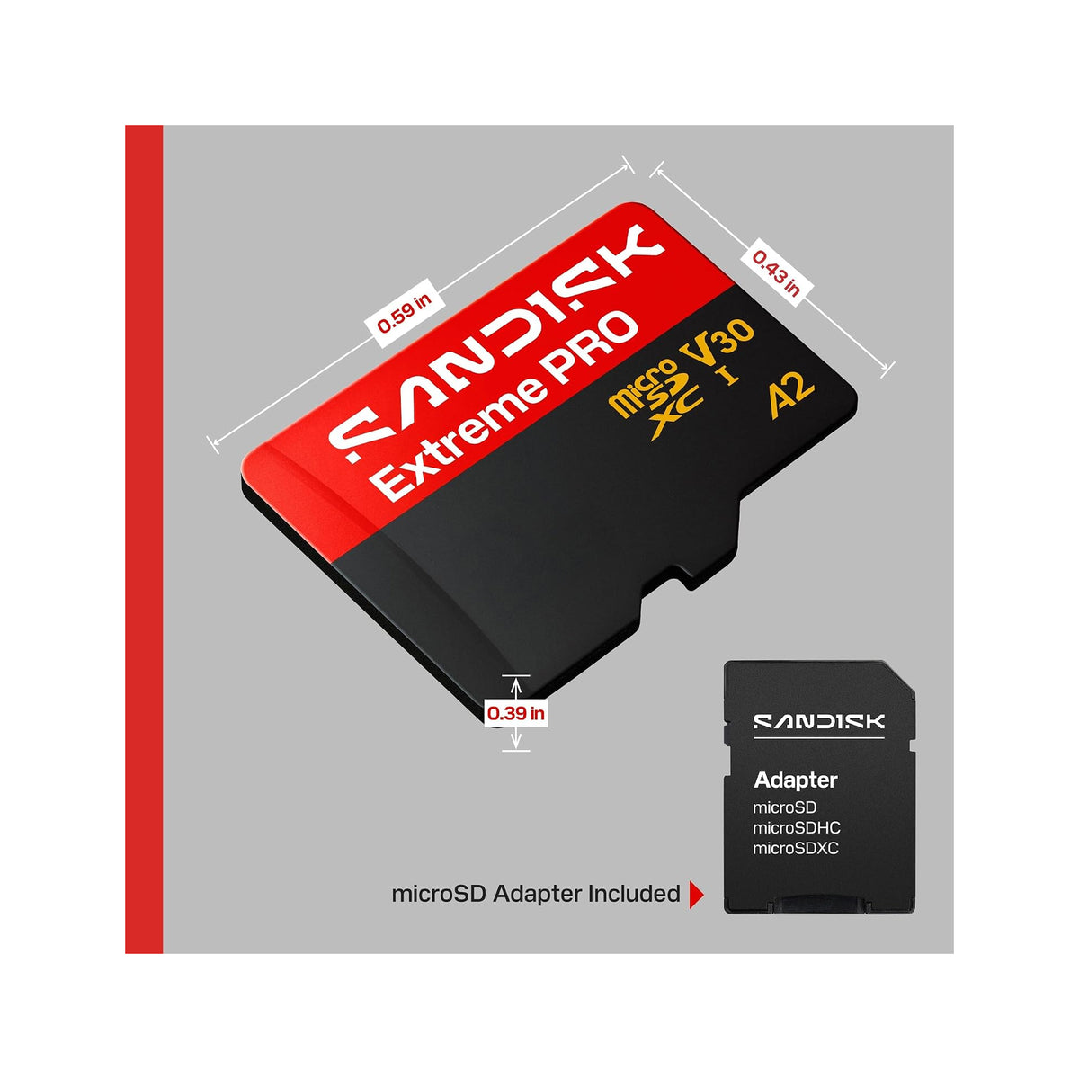 SanDisk Extreme PRO 128GB microSDXC UHS-I Memory Card with Adapter – 250MB/s