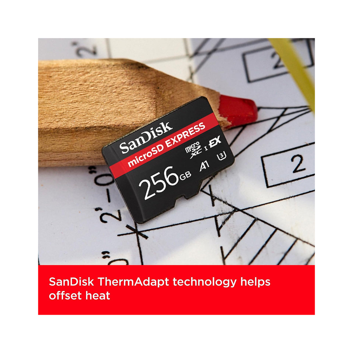 SanDisk 256GB microSDXC Express 880MB/s-SDSQXFN-256G-GN4NN