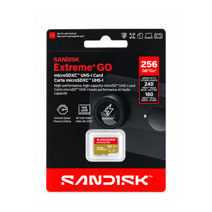 SanDisk 256GB Extreme GO microSDXC UHS-I Memory Card- 240MB/s