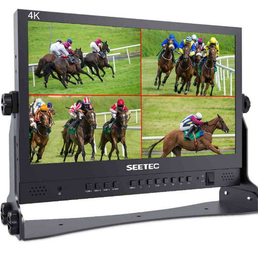 SEETEC ATEM156S 15.6 inch Multi-Camera Broadcast Monitor with 4x3G-SDI Input Output