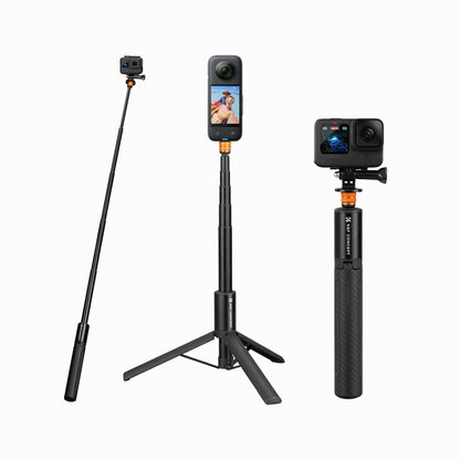 K&F Concept Invisible Selfie Stick, Extension Long Pole（120cm) for Insta360 Camera (KF09.141)