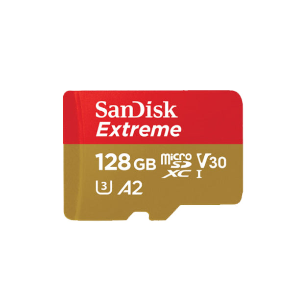 SanDisk 128GB Extreme SDSQXA1-128G-GN6MN microSDXC Memory Card C10 U3 V30 A2 UHS-I