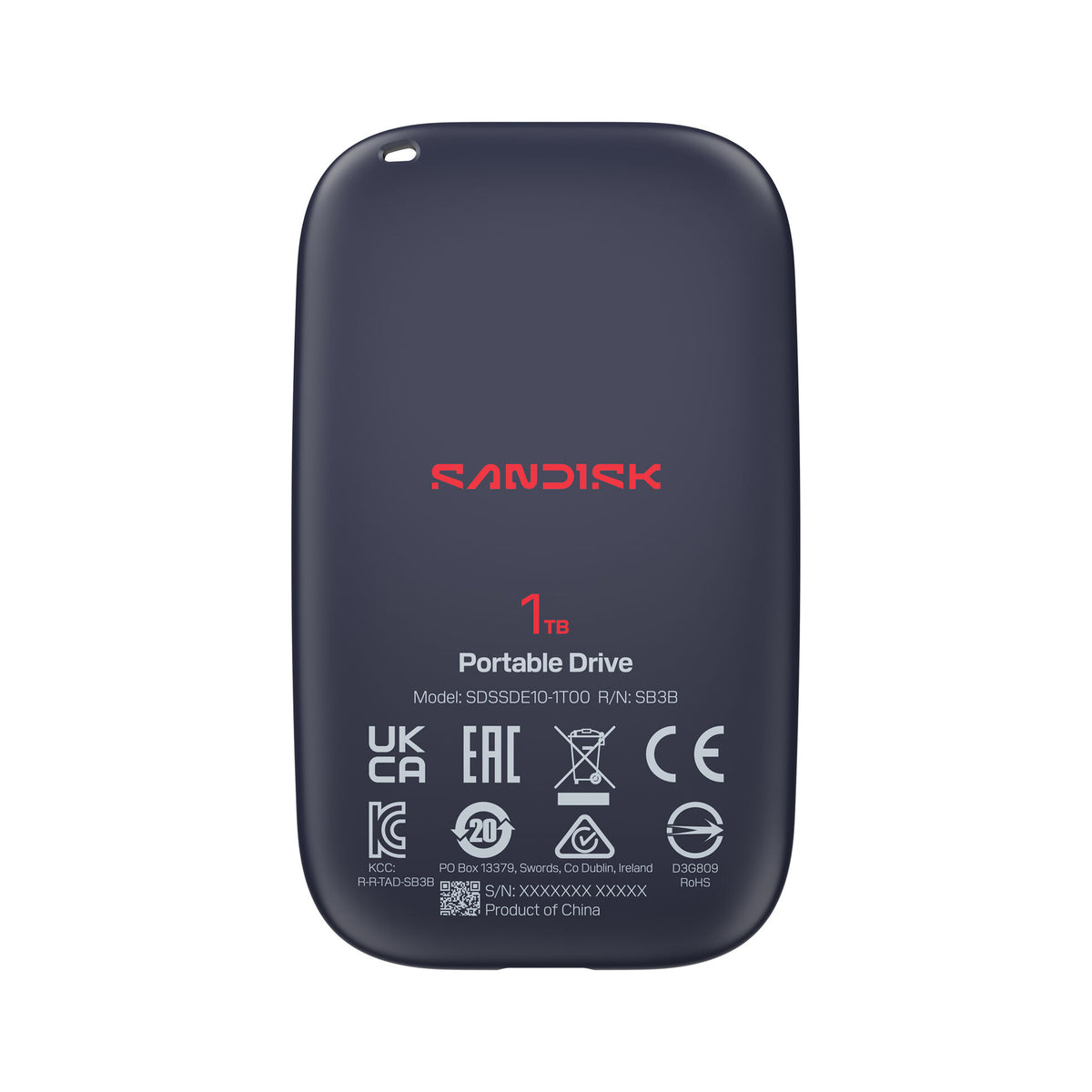 SanDisk 1TB Portable SSD – Up to 600MB/s, USB-C, USB 3.2 Gen 2-SDSSDE10-1T00-G25