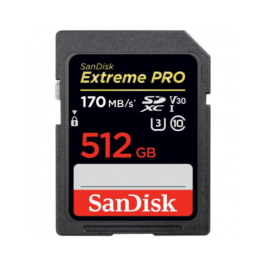 SANDISK EXTREME PRO 512GB 170MB/S SDXC UHS-1 CARD