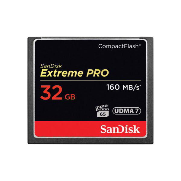 SANDISK EXTREME PRO 32GB 160MB/S COMPACTFLASH CARD