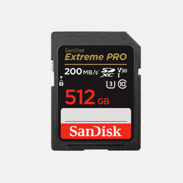 SanDisk Extreme PRO 512GB 200mb/s UHS-I SDXC Memory Card