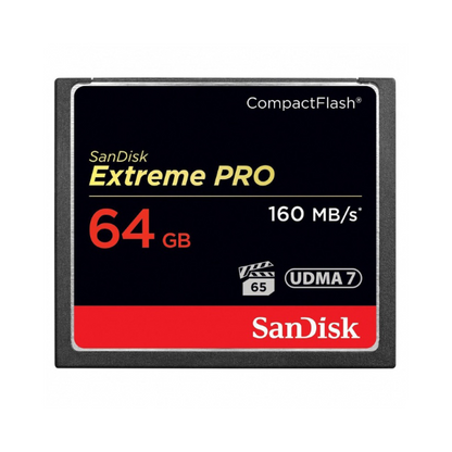 SanDisk 64GB 160MB/S Extreme PRO CompactFlash Memory Card – UDMA 7