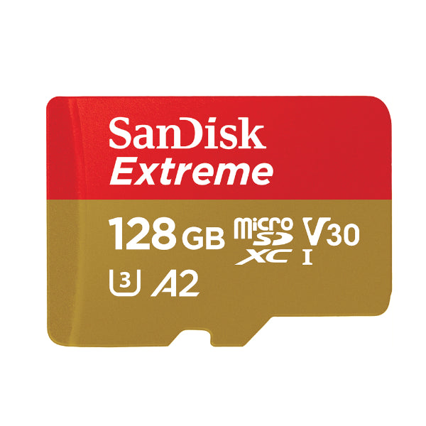 Sandisk 128GB Extreme A2 V30 micro SDXC Card up to 190MB/s UHS-I U3 for GoPro