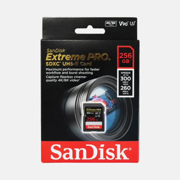 Buy SanDisk Extreme PRO 256GB SDXC UHS-II Card V90 8K up to 300MB