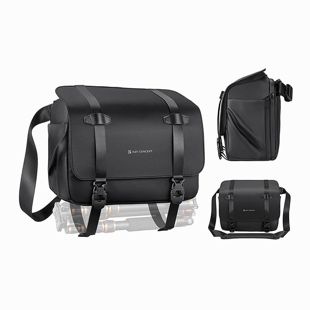 K&F Concept Camera Sling Bag 10L Camera Crossbody Shoulder Backpack DSLR/SLR/Mirrorless Camera Compact Case Photography Bags - Sling Bag 10L Urban Wander 10 (Black)KF13.163