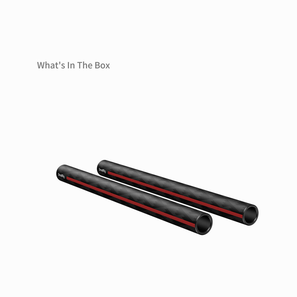 SmallRig 15mm Carbon Fiber Rods (Pair, 8") 5211