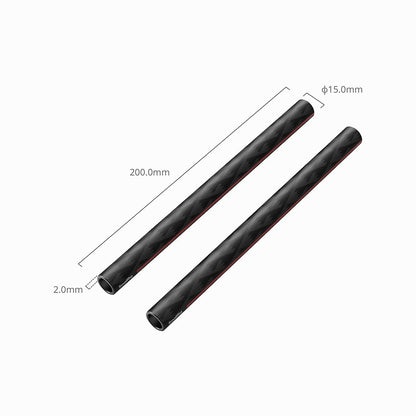 SmallRig 15mm Carbon Fiber Rods (Pair, 8") 5211
