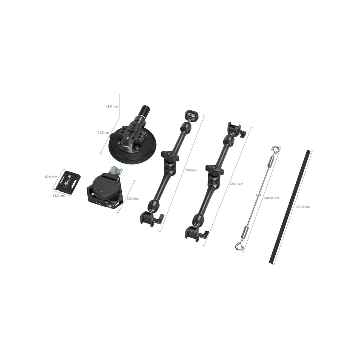 SmallRig 3565B SC-15K 4-Arm Suction Cup Camera Mount Kit