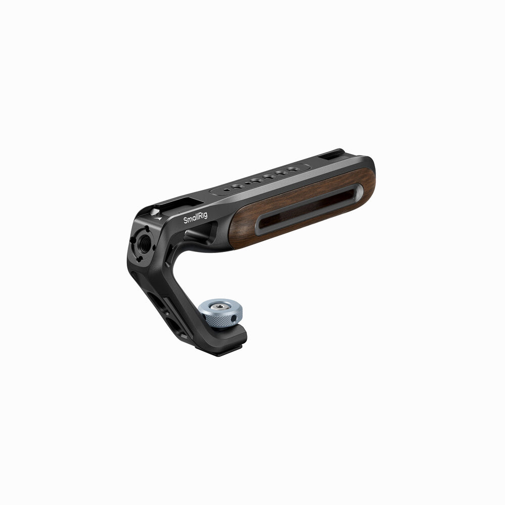 SmallRig 5250 Wooden Top Handle with Cold Shoe Mount