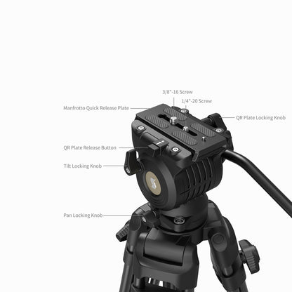 SmallRig 5440 AD14 Heavy-Duty Aluminum Alloy Tripod