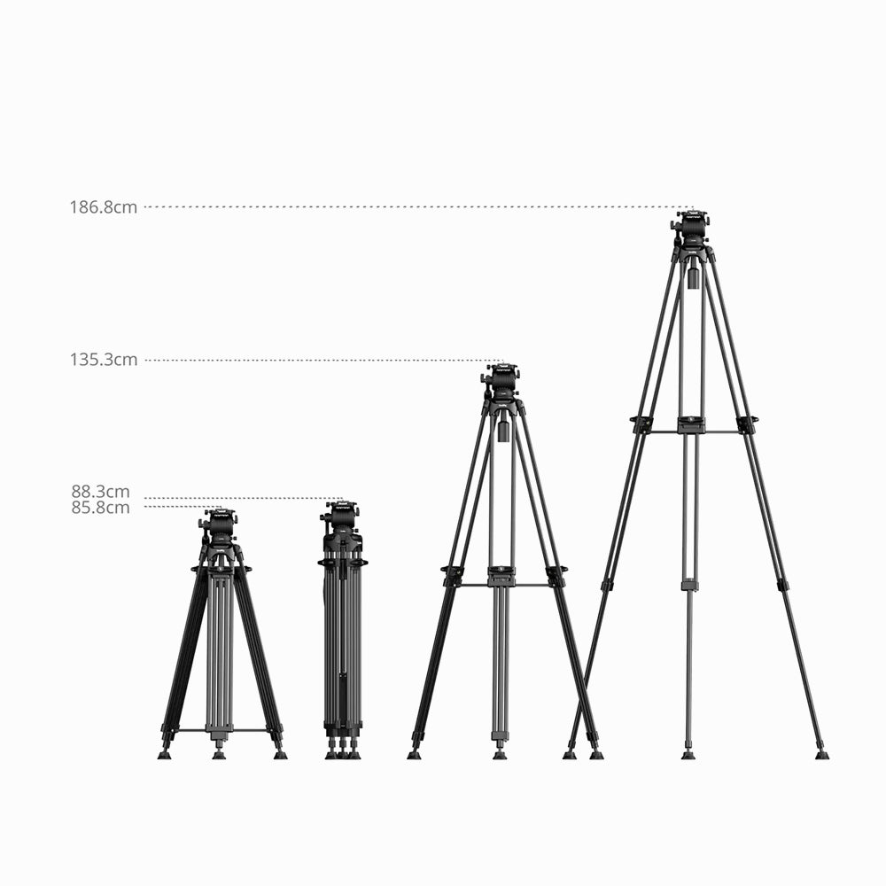 SmallRig 5442 FSD14 FreeSpeed Heavy-Duty Aluminum Alloy Tripod