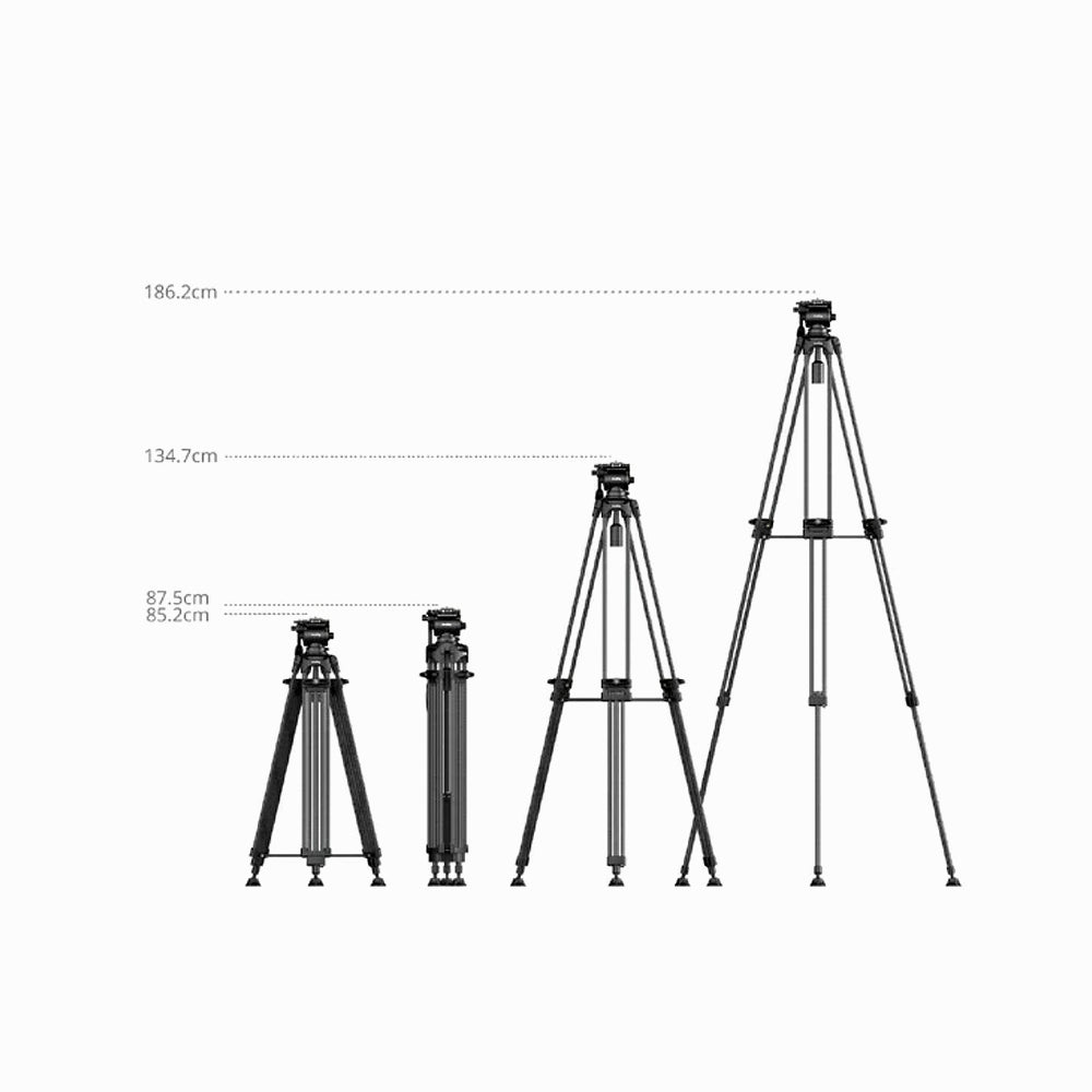 SmallRig 5443 FSD14 Free Speed Heavy Duty Carbon Fiber Tripod