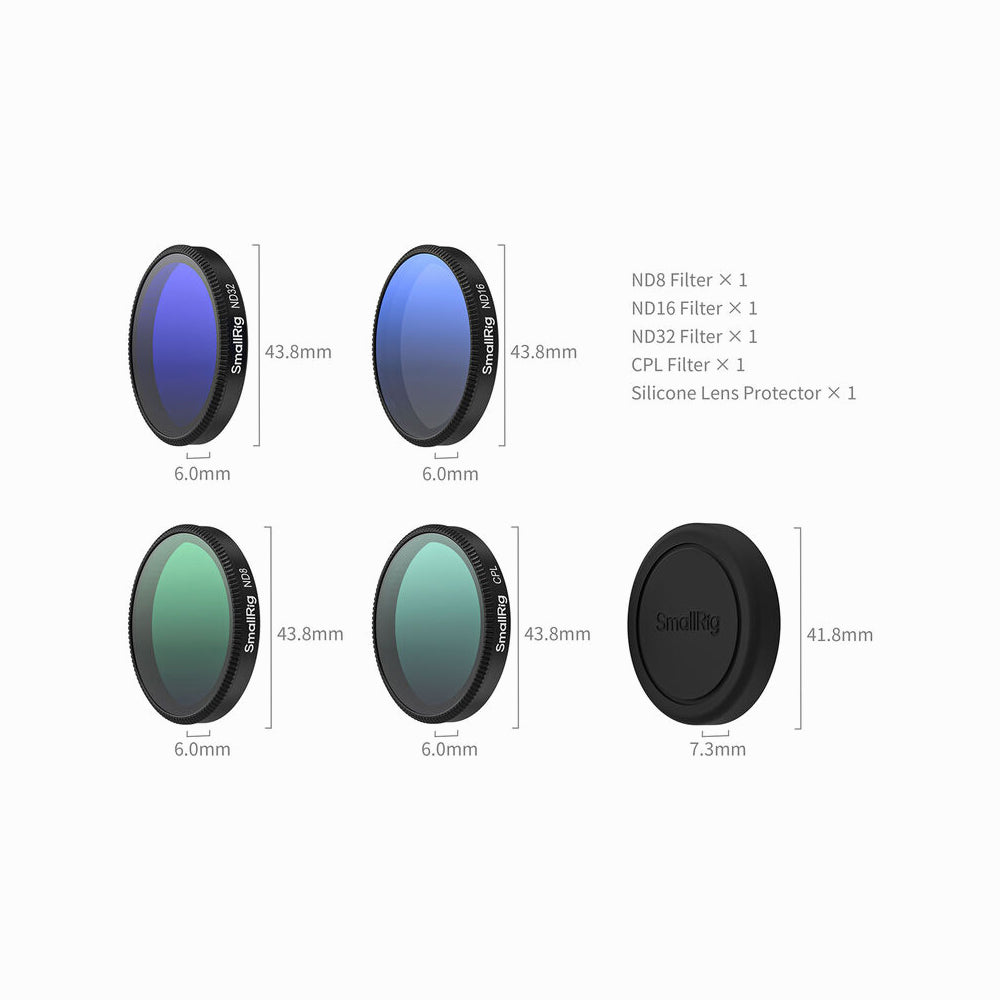 SmallRig  5895 ND Filter Kit for DJI Osmo Action 6(Set of 4)