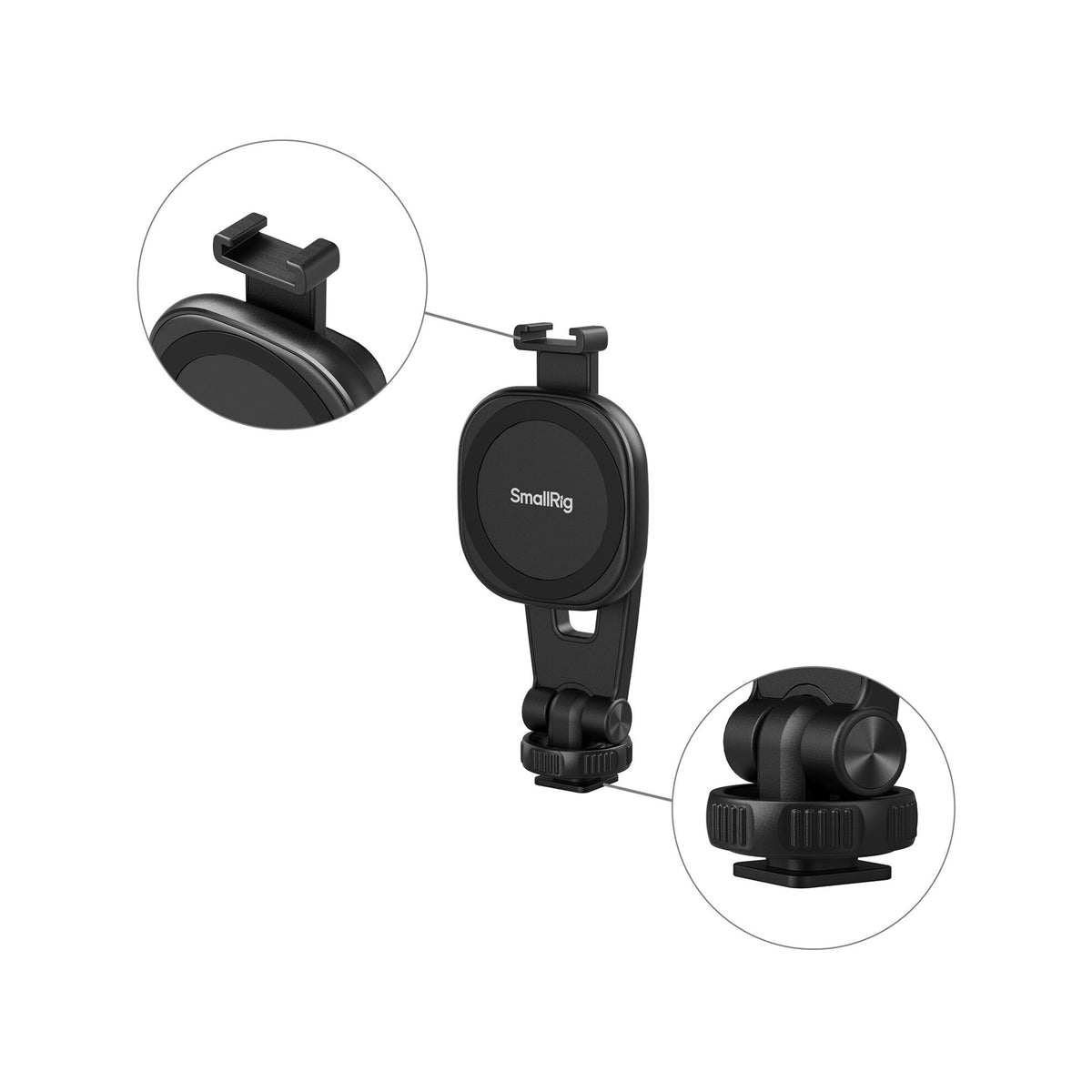 SmallRig AC-10 Attachable Phone Clamp with Cold Shoe Mount-5283