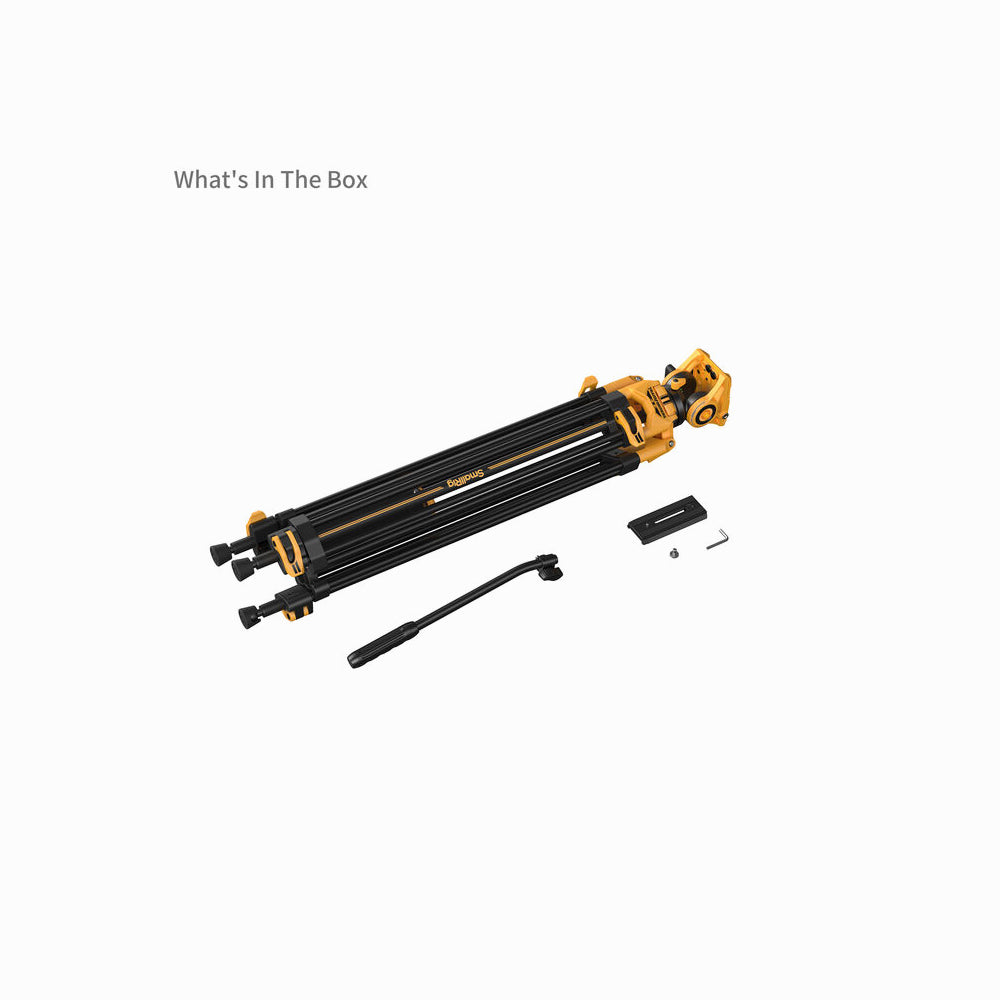 SmallRig  5523 Video Tripod with Heavy-Duty Fluid Head AD-01 (BumbleBee Edition）