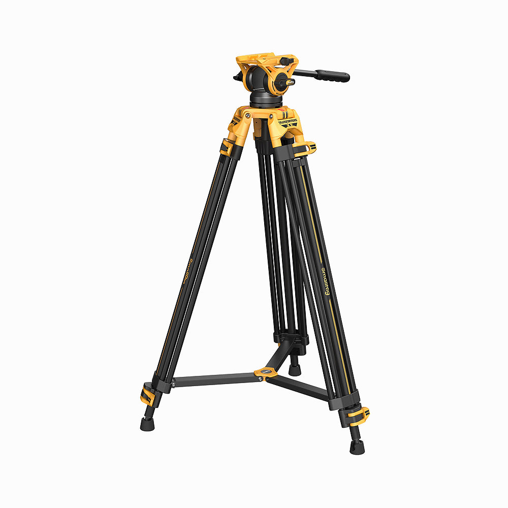SmallRig  5523 Video Tripod with Heavy-Duty Fluid Head AD-01 (BumbleBee Edition）