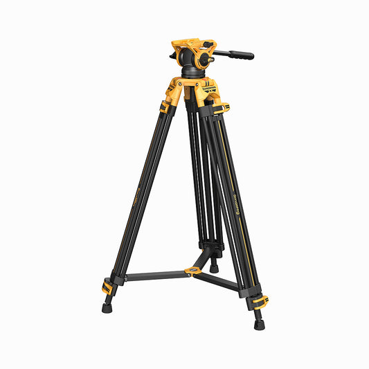 SmallRig  5523 Video Tripod with Heavy-Duty Fluid Head AD-01 (BumbleBee Edition）