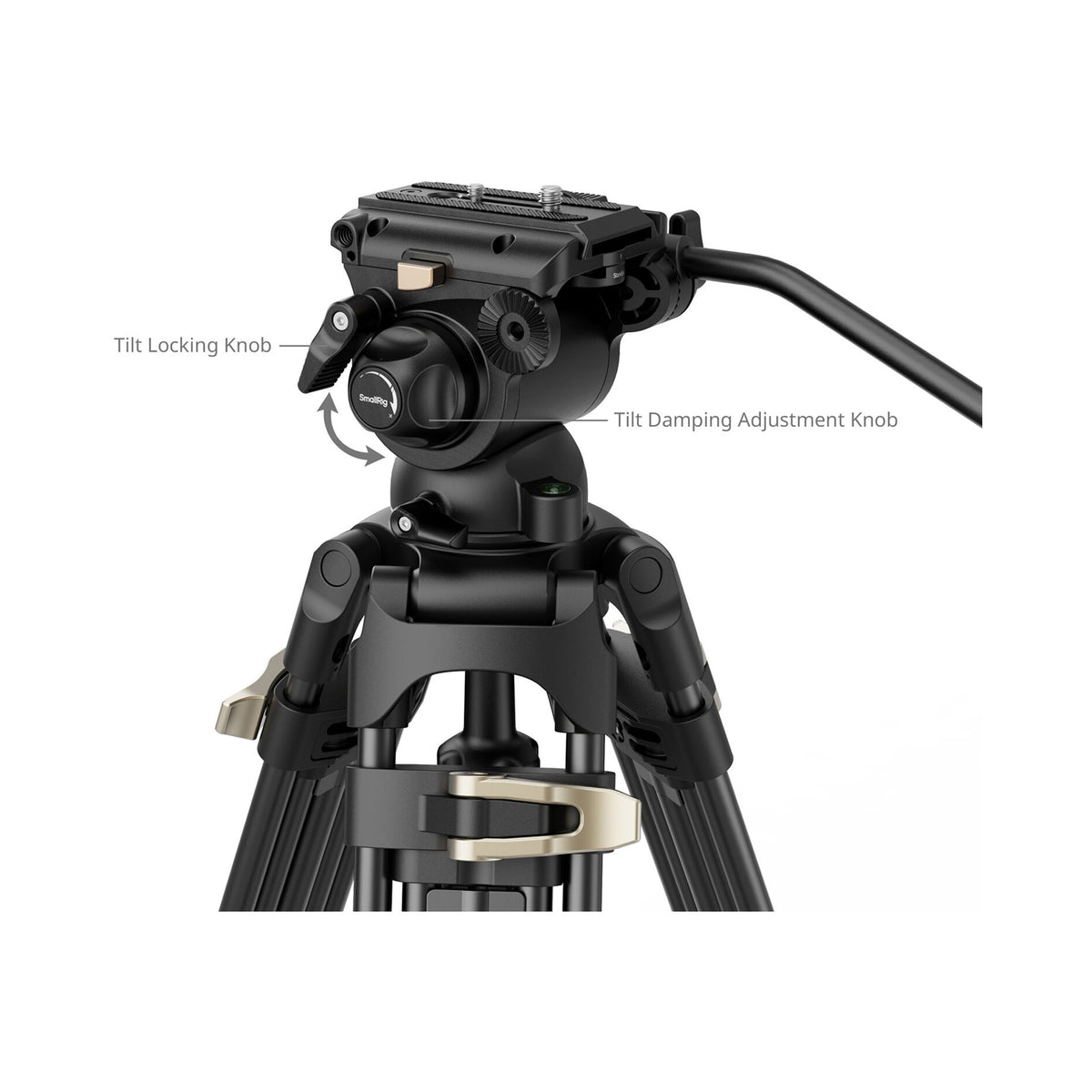 SmallRig AD-01S Heavy-Duty Tripod and Fluid Head Kit-4686