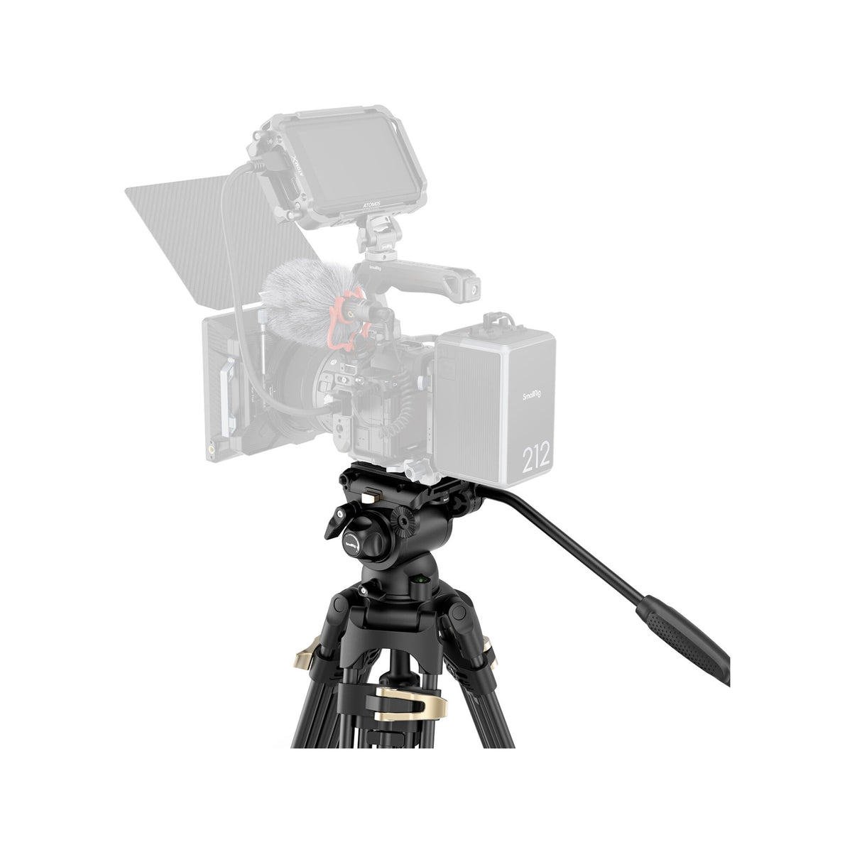 SmallRig AD-01S Heavy-Duty Tripod and Fluid Head Kit-4686