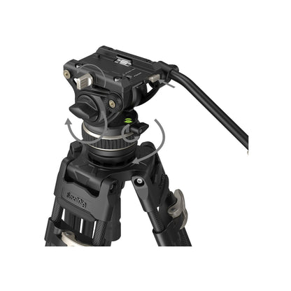 SmallRig AD-100 FreeBlazer Heavy-Duty Carbon Fiber Tripod System-3989