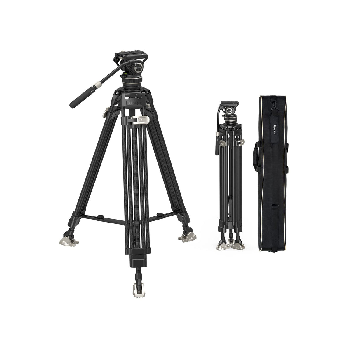 SmallRig AD-100 FreeBlazer Heavy-Duty Carbon Fiber Tripod System-3989