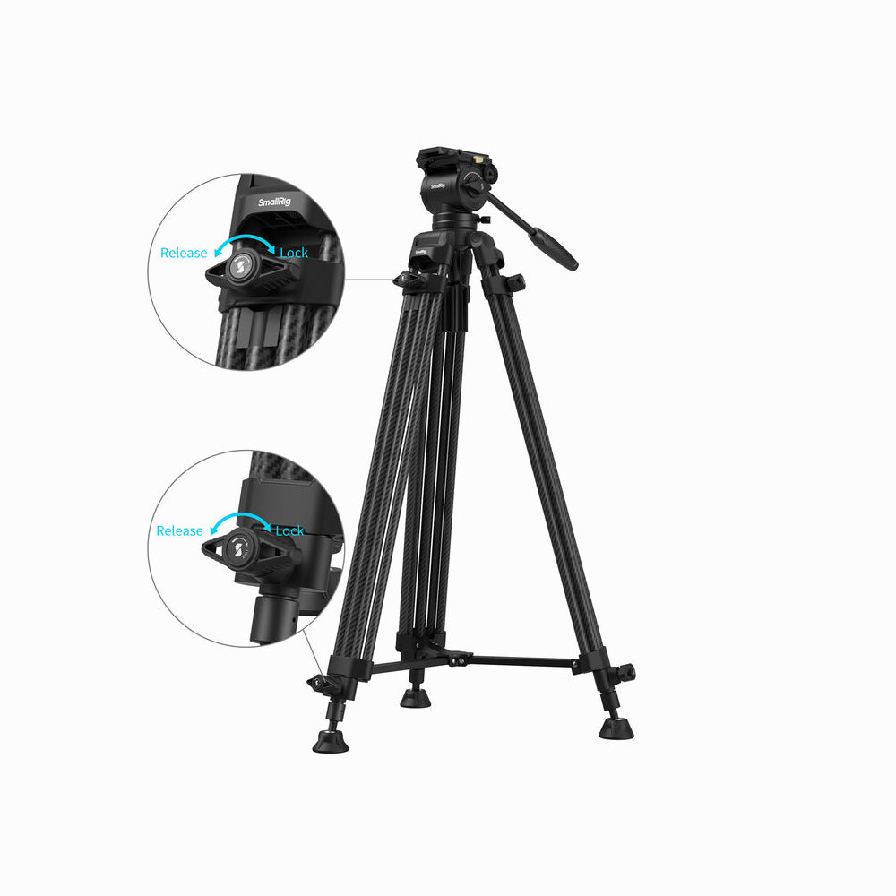 SmallRig AD14 Heavy-Duty Carbon Fiber Tripod(5441)