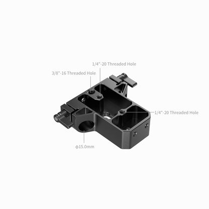 SmallRig Bottom Mount Plate with Dual 15mm Rod Clamp (5609)