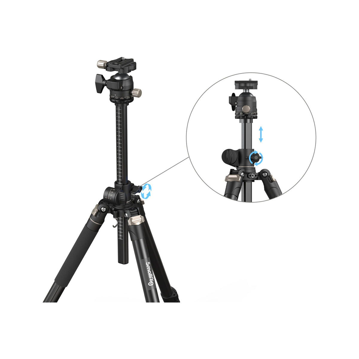 SmallRig CT200 Lateral Center Column Aluminum Tripod with Ball Head-4288