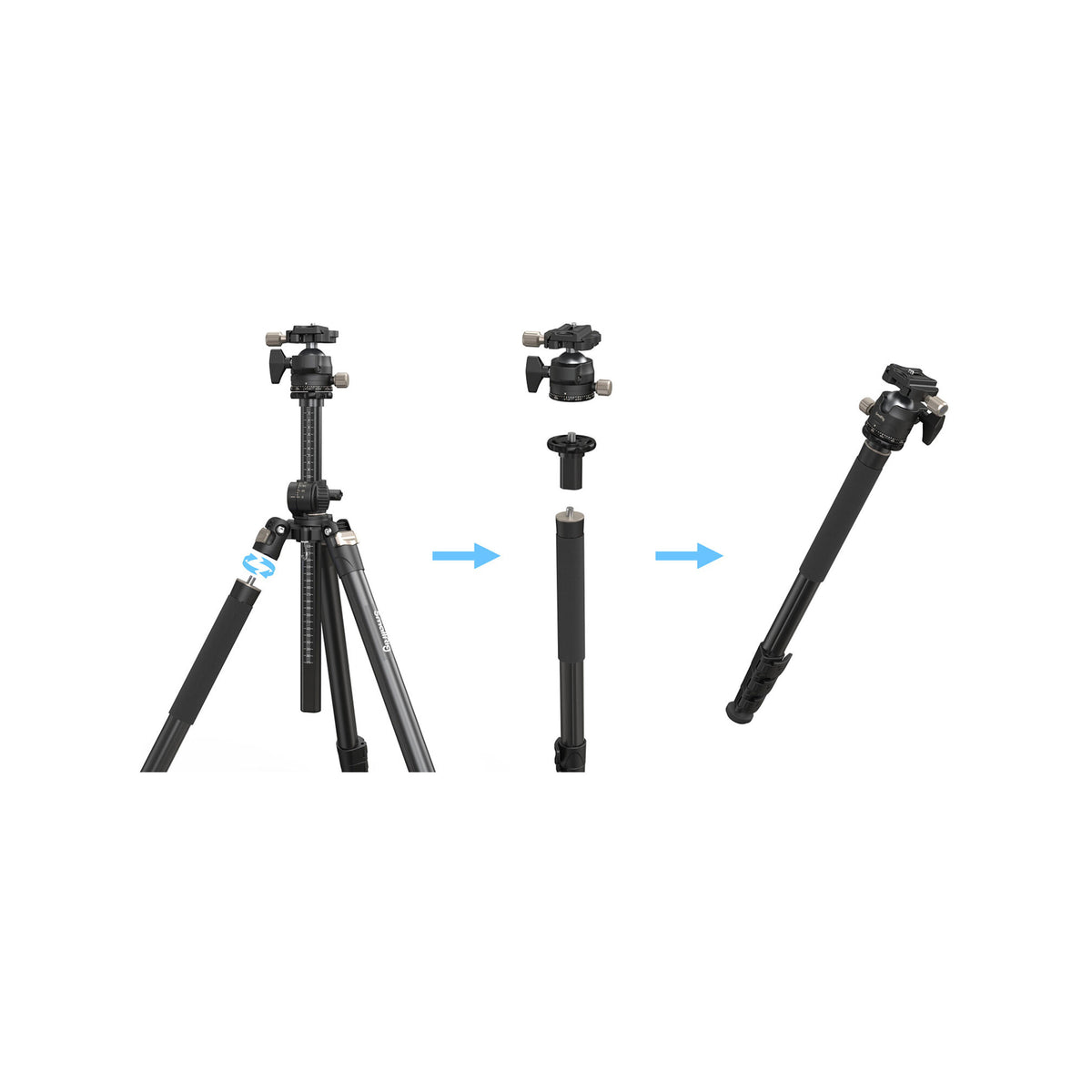 SmallRig CT200 Lateral Center Column Aluminum Tripod with Ball Head-4288