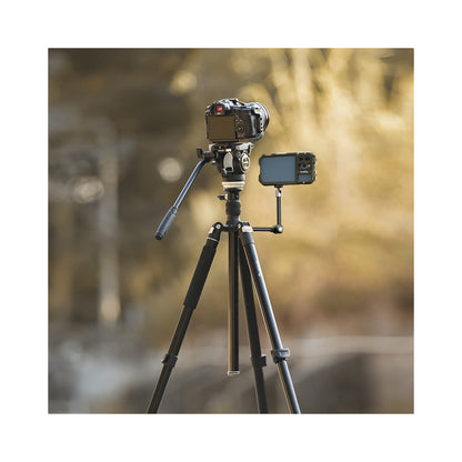SmallRig CT210 Video Tripod with Fluid Head and Reversible Center Column-4475