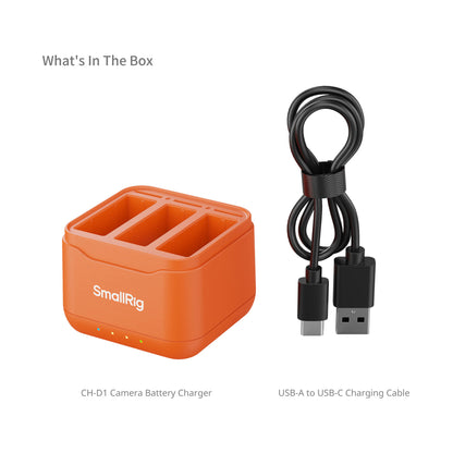 SmallRig Camera Battery Charger for DJI Action 6, Action 5 Pro & Osmo 360-5921