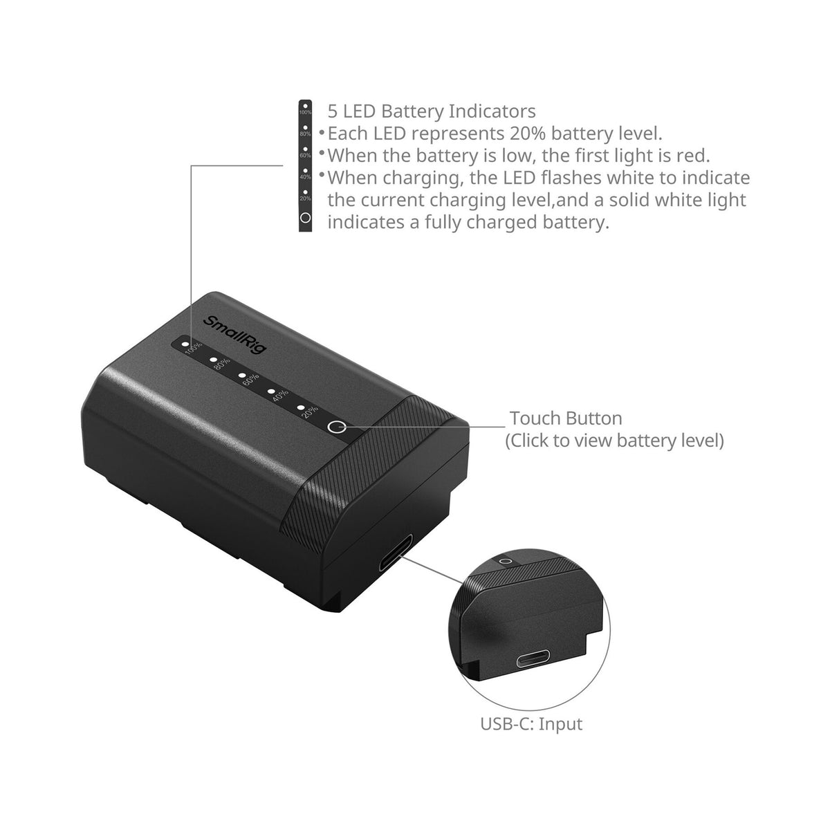 SmallRig Camera Battery for Sony NP-FZ100 (5297)