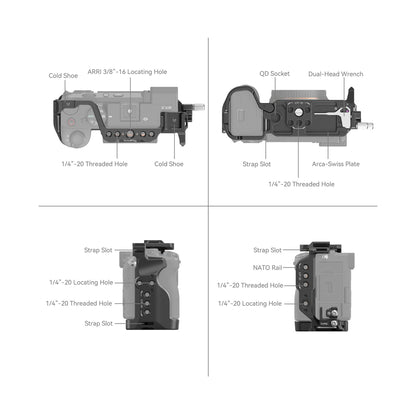 SmallRig Camera Cage Kit for Sony a7C II & a7CR-4422