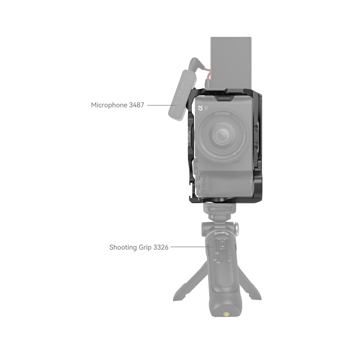 SmallRig Camera Cage Kit for Sony a7C II & a7CR-4422