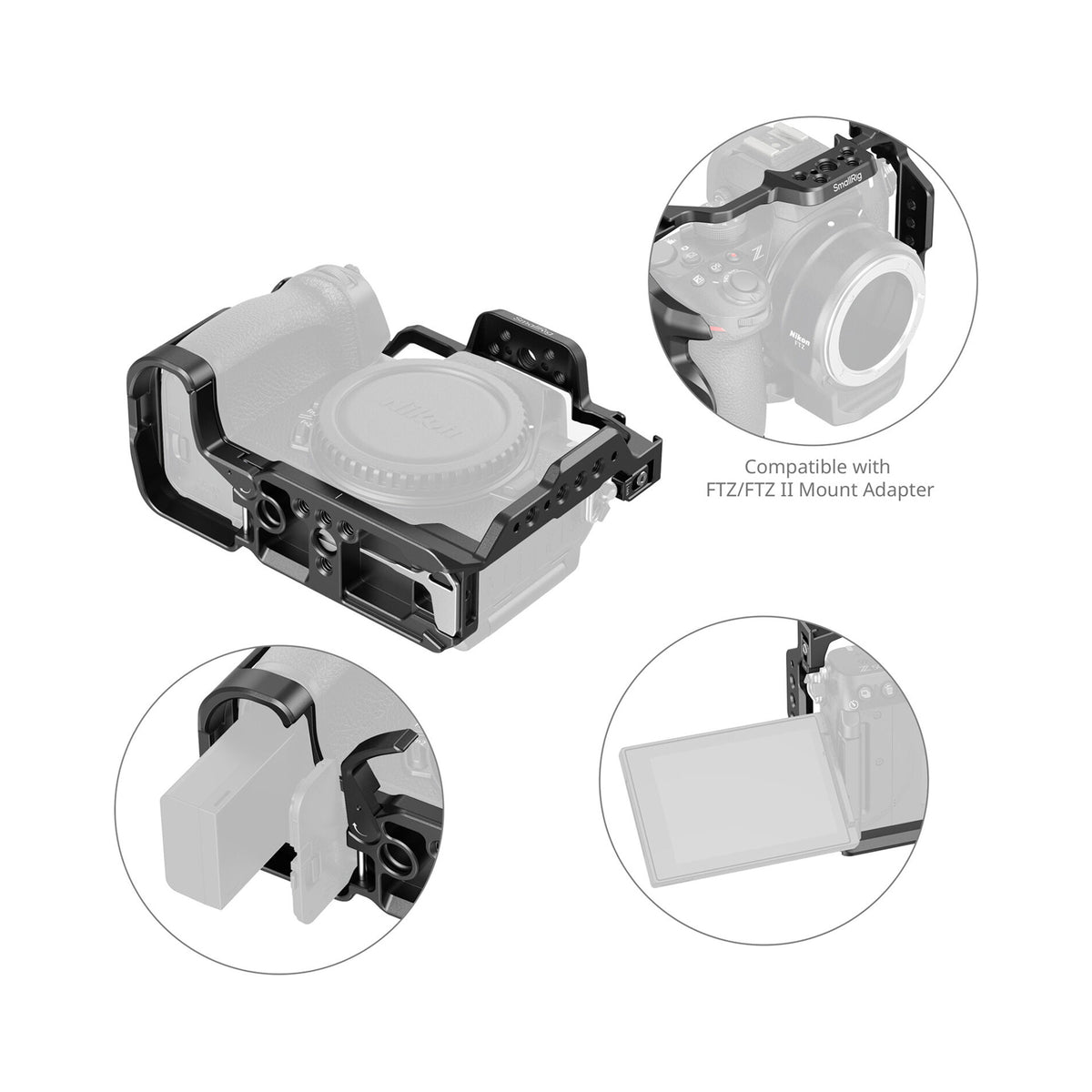 SmallRig Camera Cage for Nikon Z50II-4980B