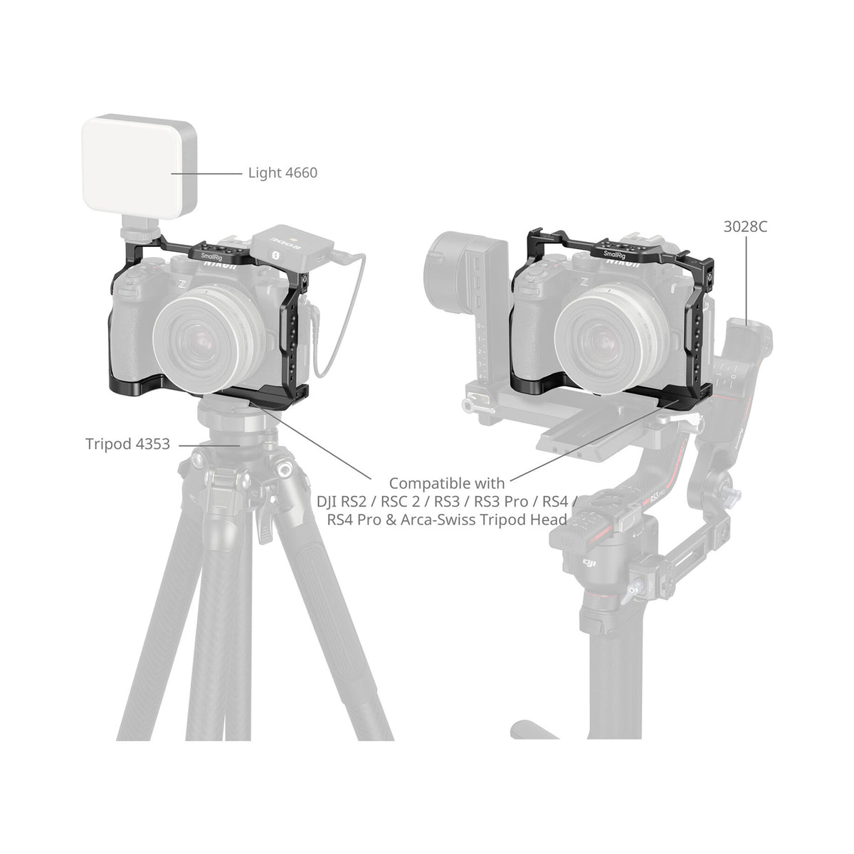 SmallRig Camera Cage for Nikon Z50II-4980B