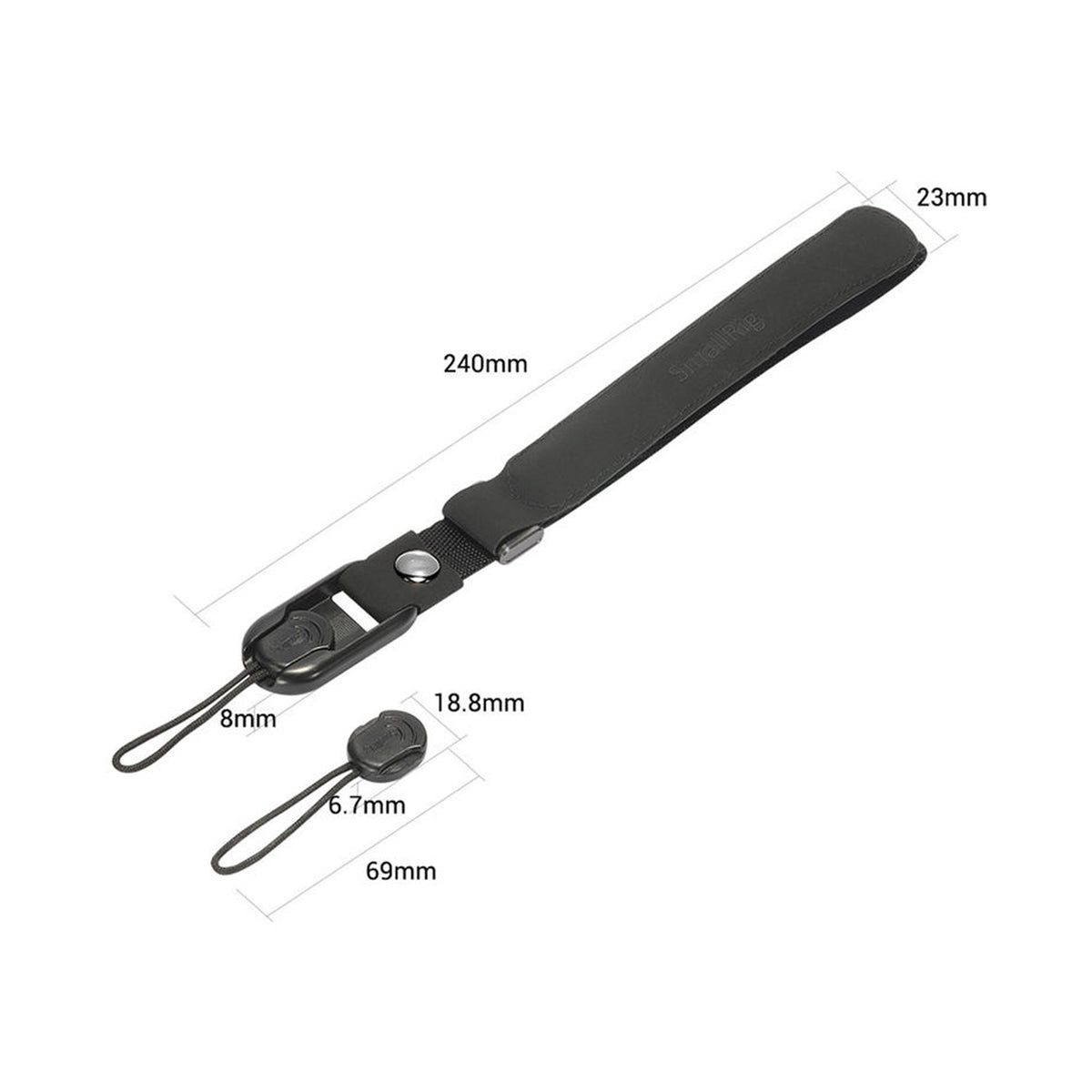 SmallRig Camera Wrist Strap (Black)-PSW2398