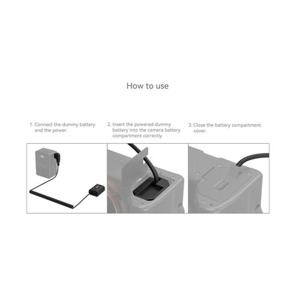 SmallRig D-Tap to Sony NP-FZ100 Dummy Battery Power Cable-4253B
