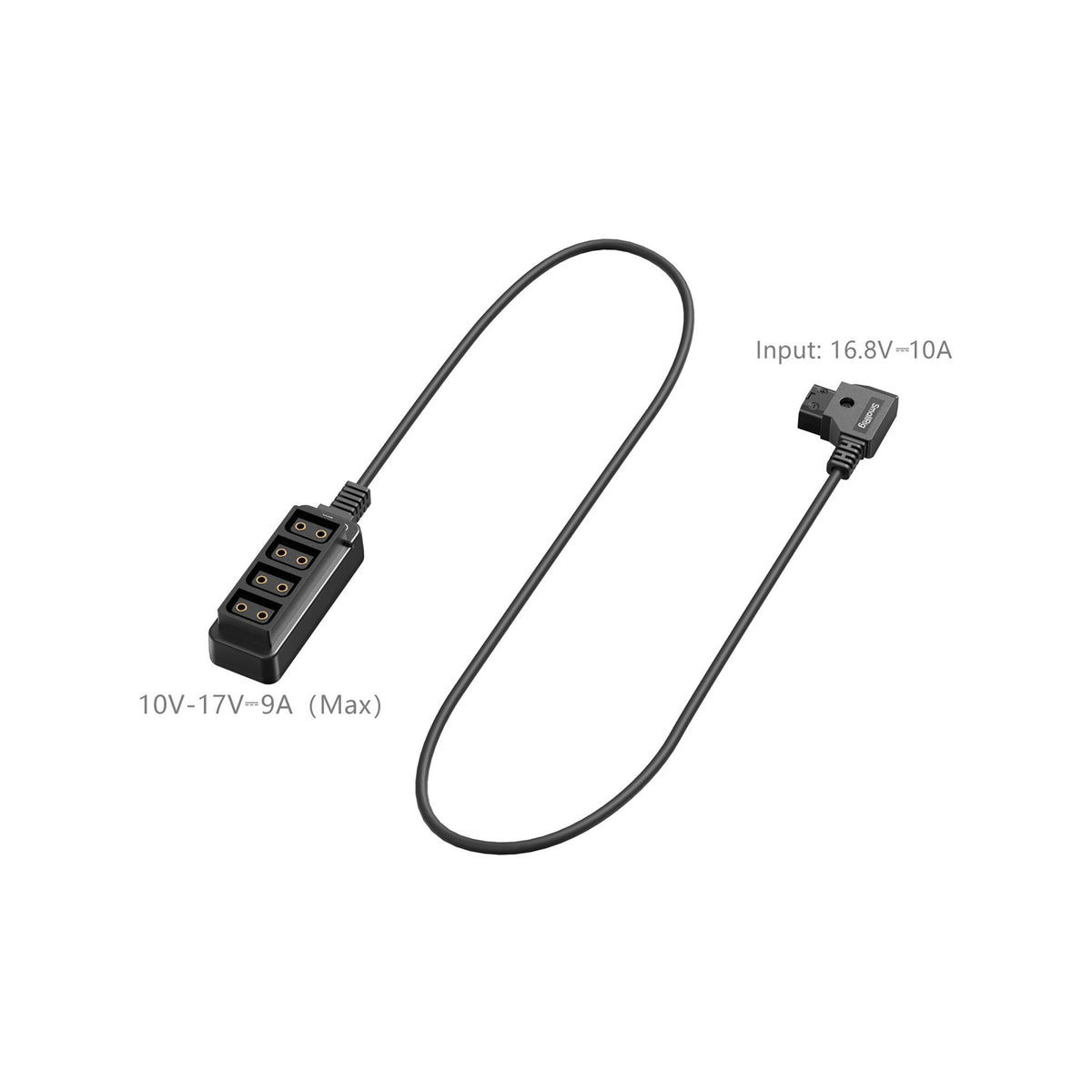 SmallRig Male D-Tap to 4-Port Female D-Tap Splitter Hub (25")-4831