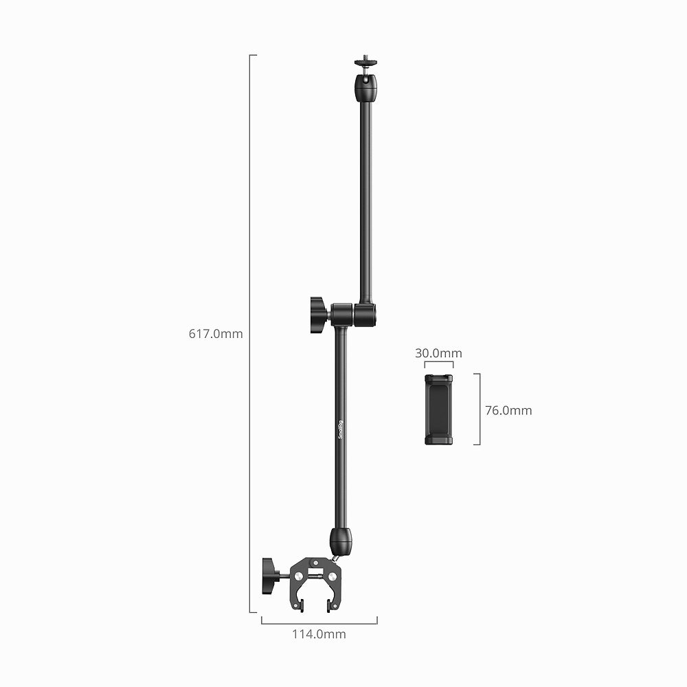 SmallRig Desktop Magic Arm with Crab-Shaped Clamp Kit 5624
