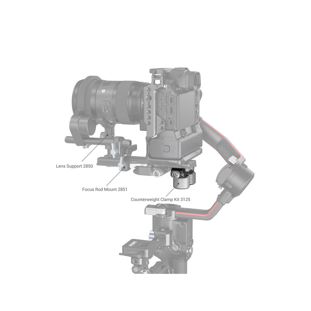 SmallRig Extended Quick Release Plate for DJI Gimbals -3031B