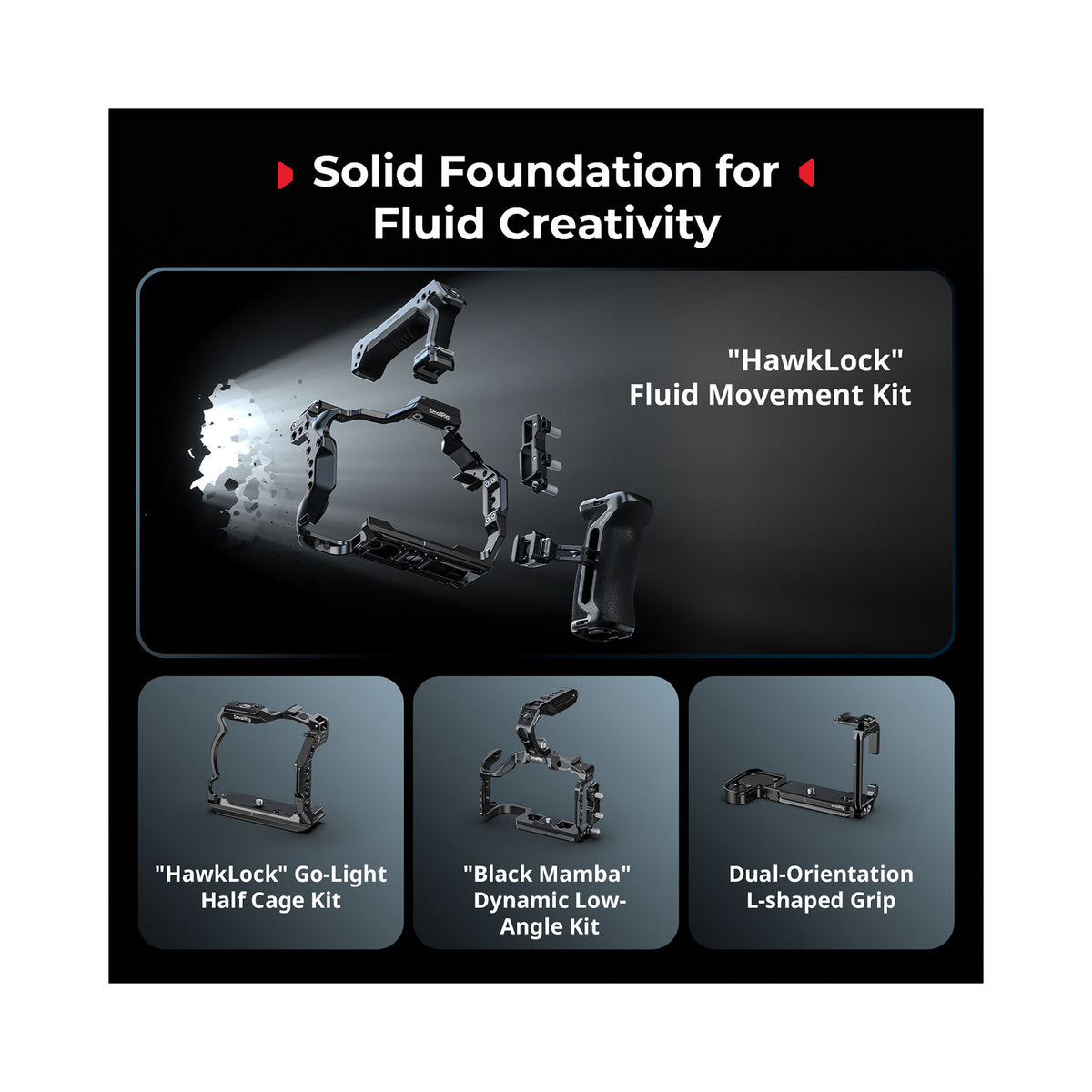 SmallRig Extension Cage Kit for Canon EOS R6 Mark III/R6 II (Black Mamba)-5960