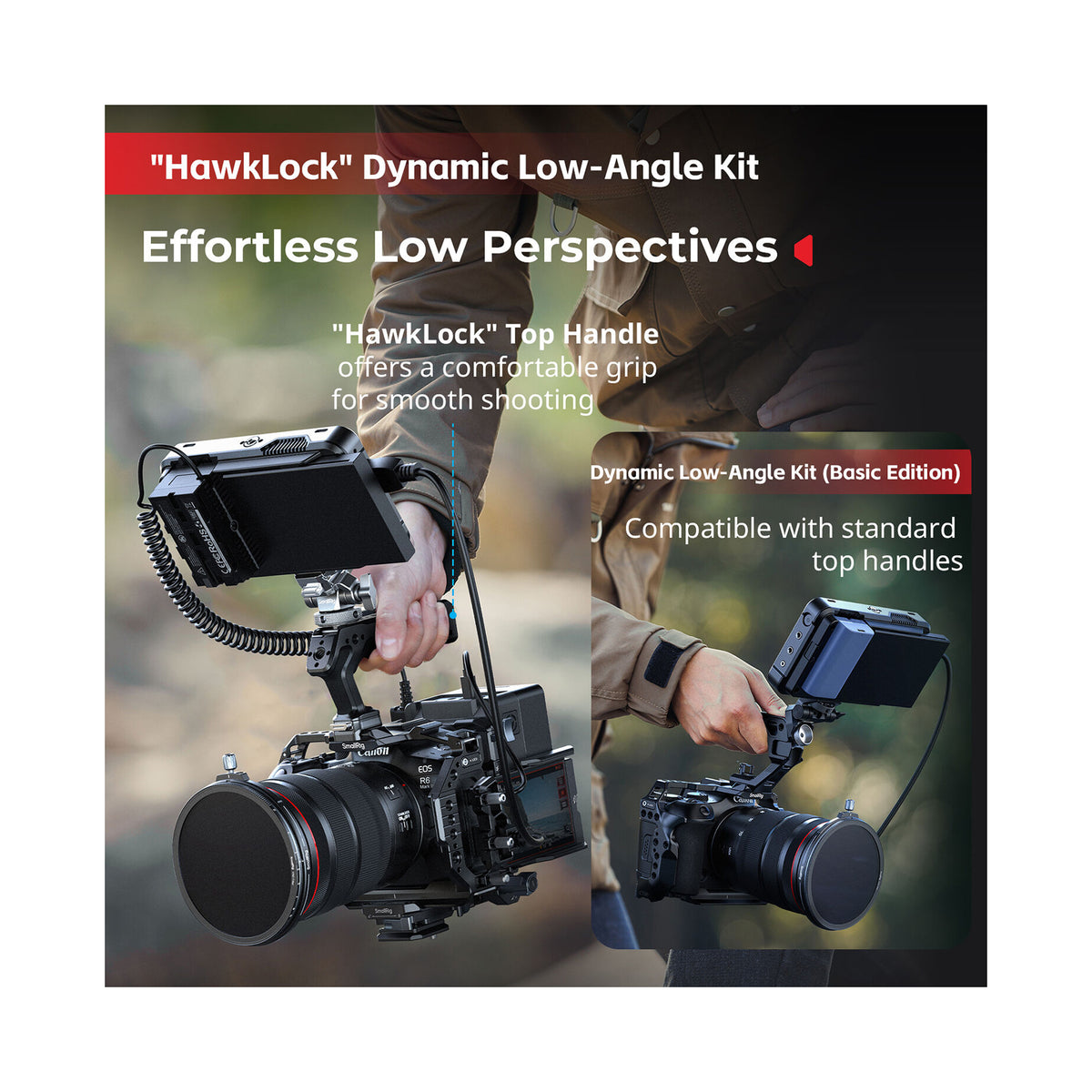 SmallRig Extension Cage Kit for Canon EOS R6 Mark III/R6 II (Black Mamba)-5960