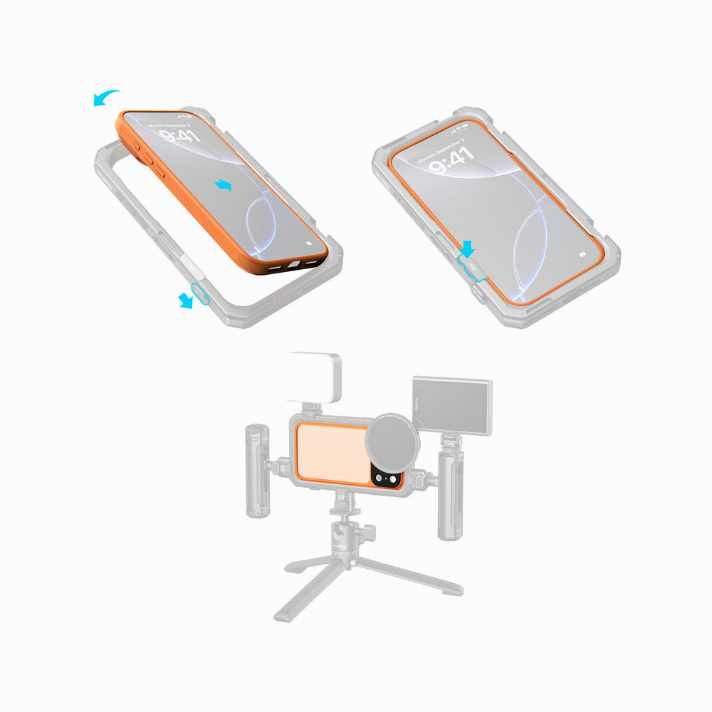 SmallRig FilMov Lightweight Photography Bumper Case for iPhone 17 Pro Max (Orange) 5795