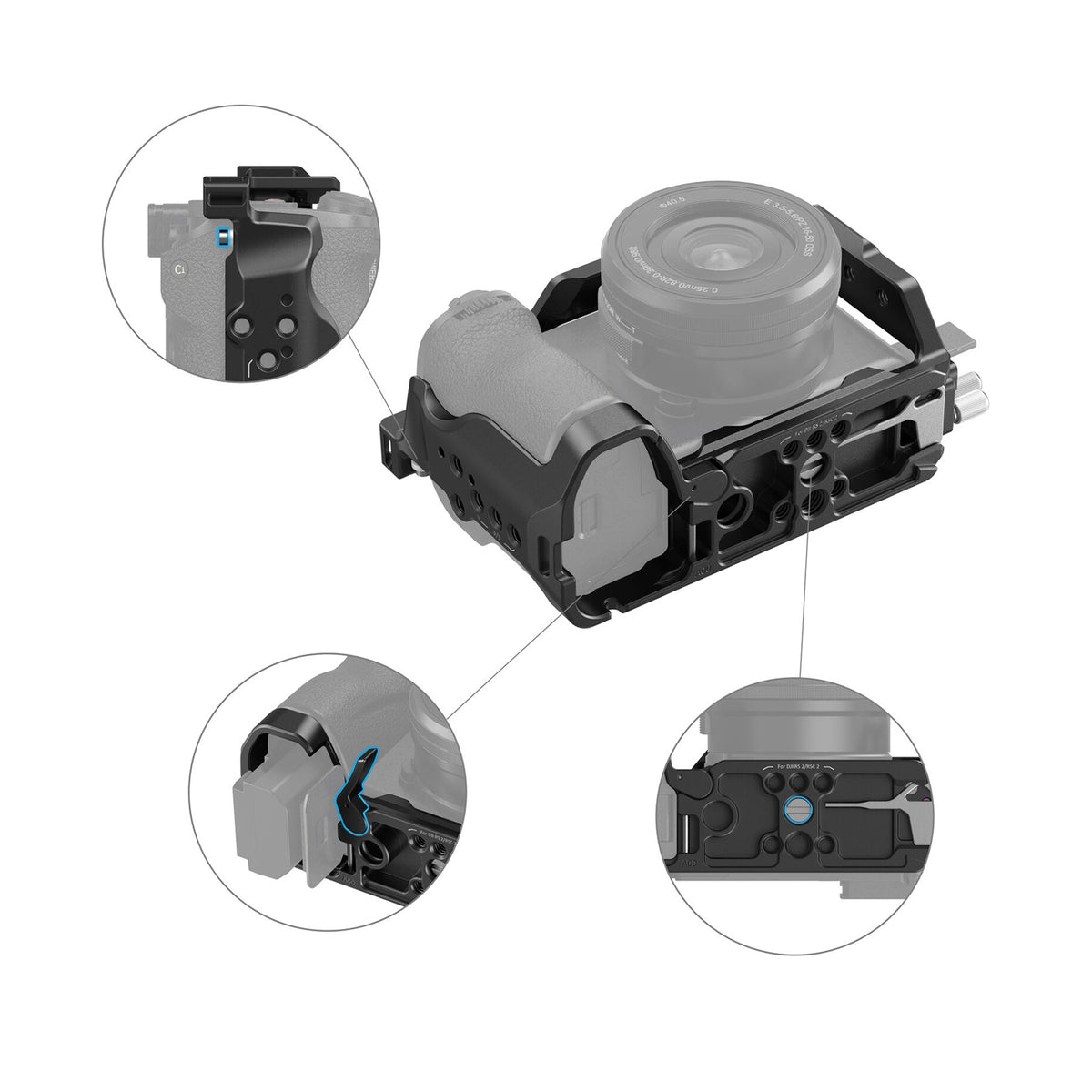SmallRig Full Camera Cage Kit for Sony a6700-4336